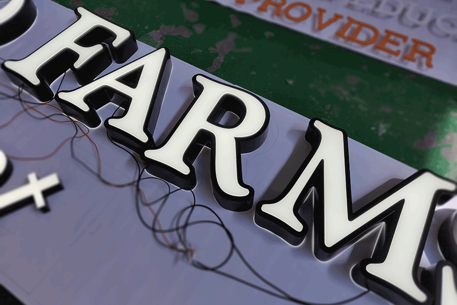 吸塑字發(fā)光標(biāo)識(shí)制作尺寸有哪些要求？