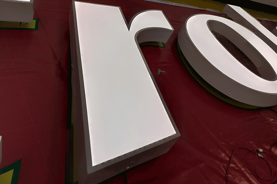 定制LED鏤空字有什么工藝流程？