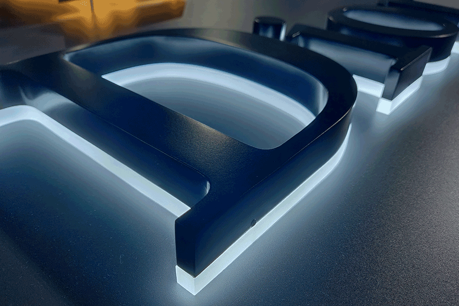 門店招牌發(fā)光字設(shè)計(jì)制作一般采用哪些形式？