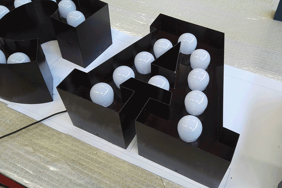 設(shè)計制作燈泡發(fā)光字有哪些典型的特征？