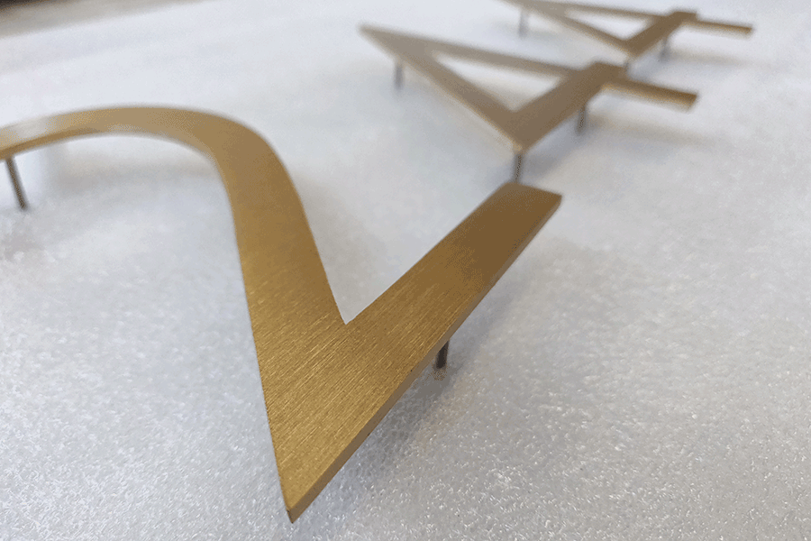 定制不銹鋼金屬字有哪些表面處理工藝？